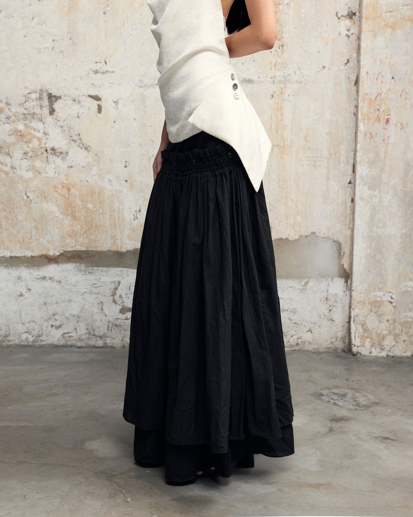 Chân Váy Kép Đen