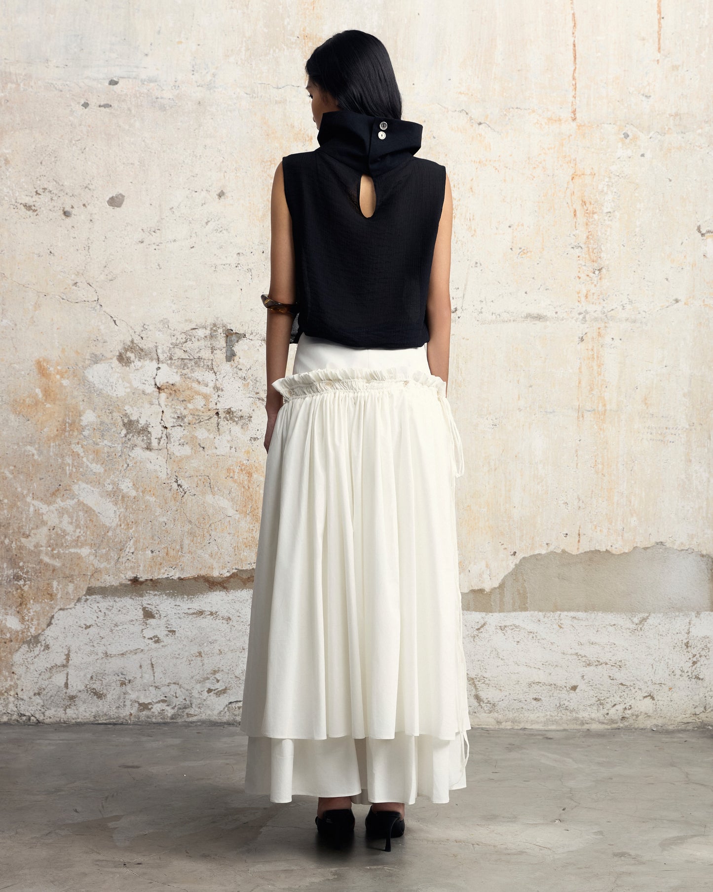 Chân Váy Kép Trắng