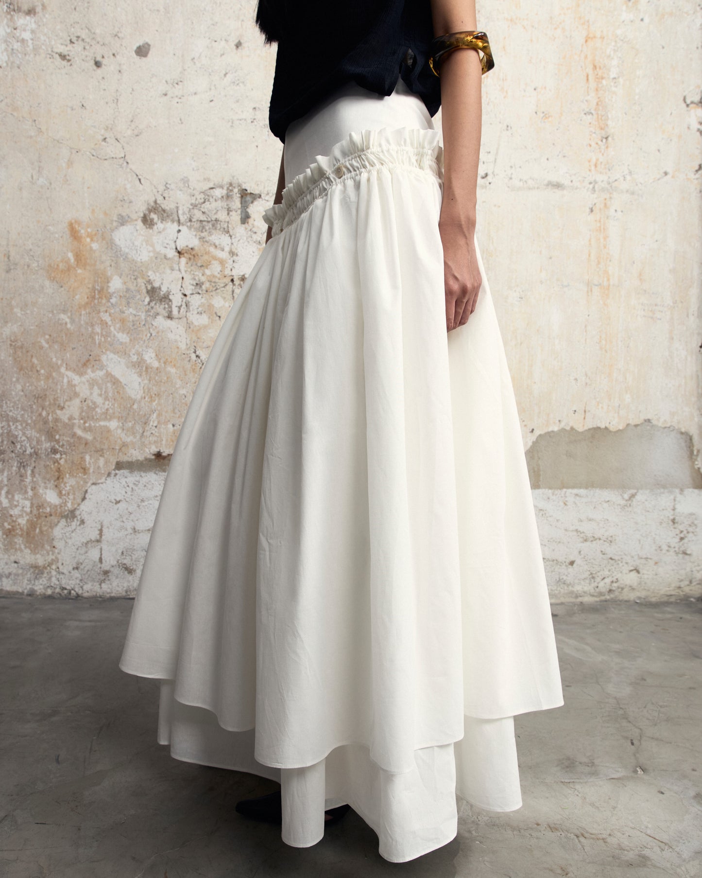 Chân Váy Kép Trắng