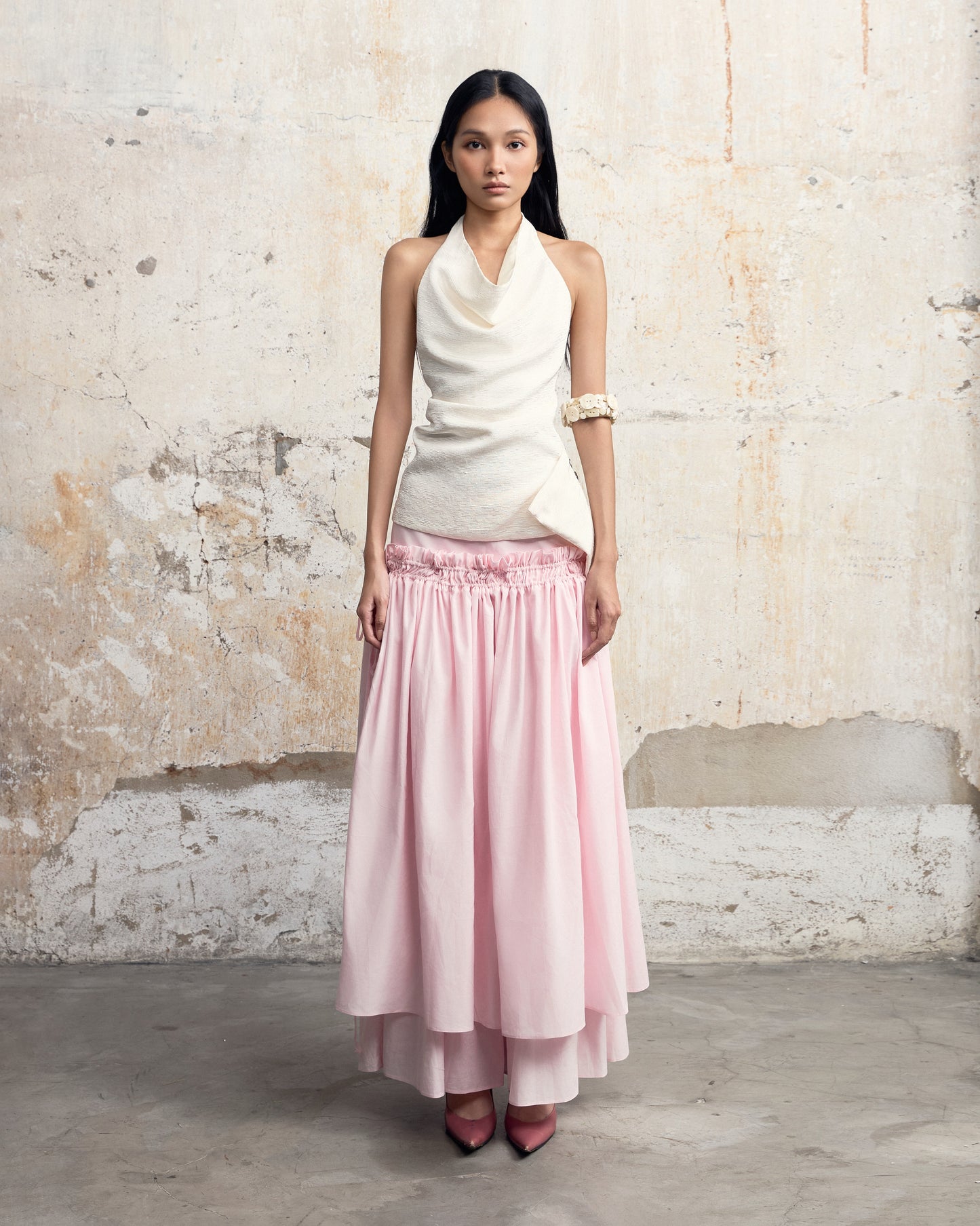 Chân Váy Kép Hồng