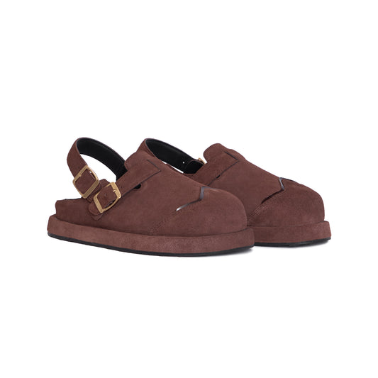 the-wolf-dark-brown-low-clog-sandals thewolf 168一分钟极速赛车体彩官网官方 ASTOUD