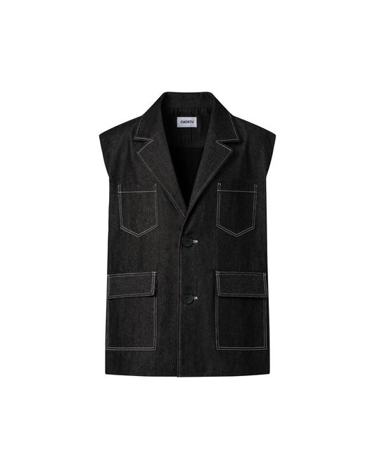 Short-Sleeve Denim Blazer Caotus Astoud