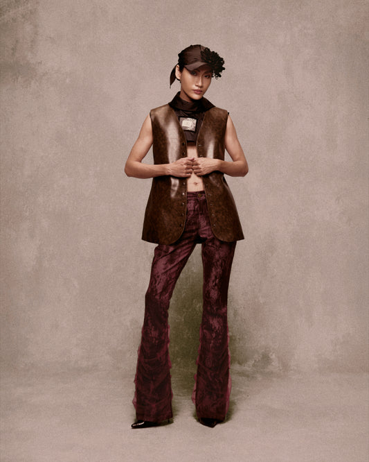 Brown Tax Silk Cap AN HERITAGE ASTOUD