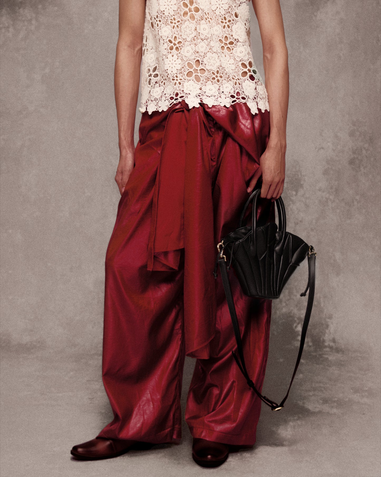 Red Hảo Hớn Leather Pants AN HERITAGE ASTOUD