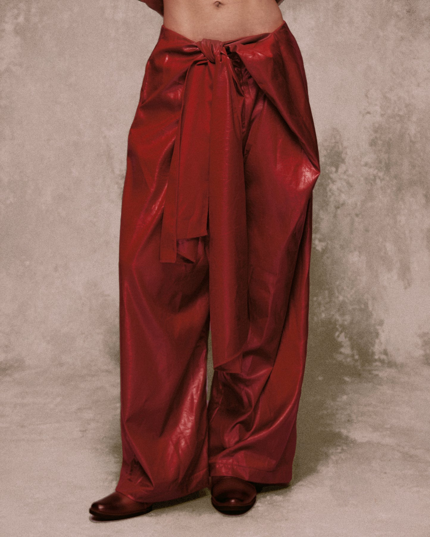 Red Hảo Hớn Leather Pants AN HERITAGE ASTOUD