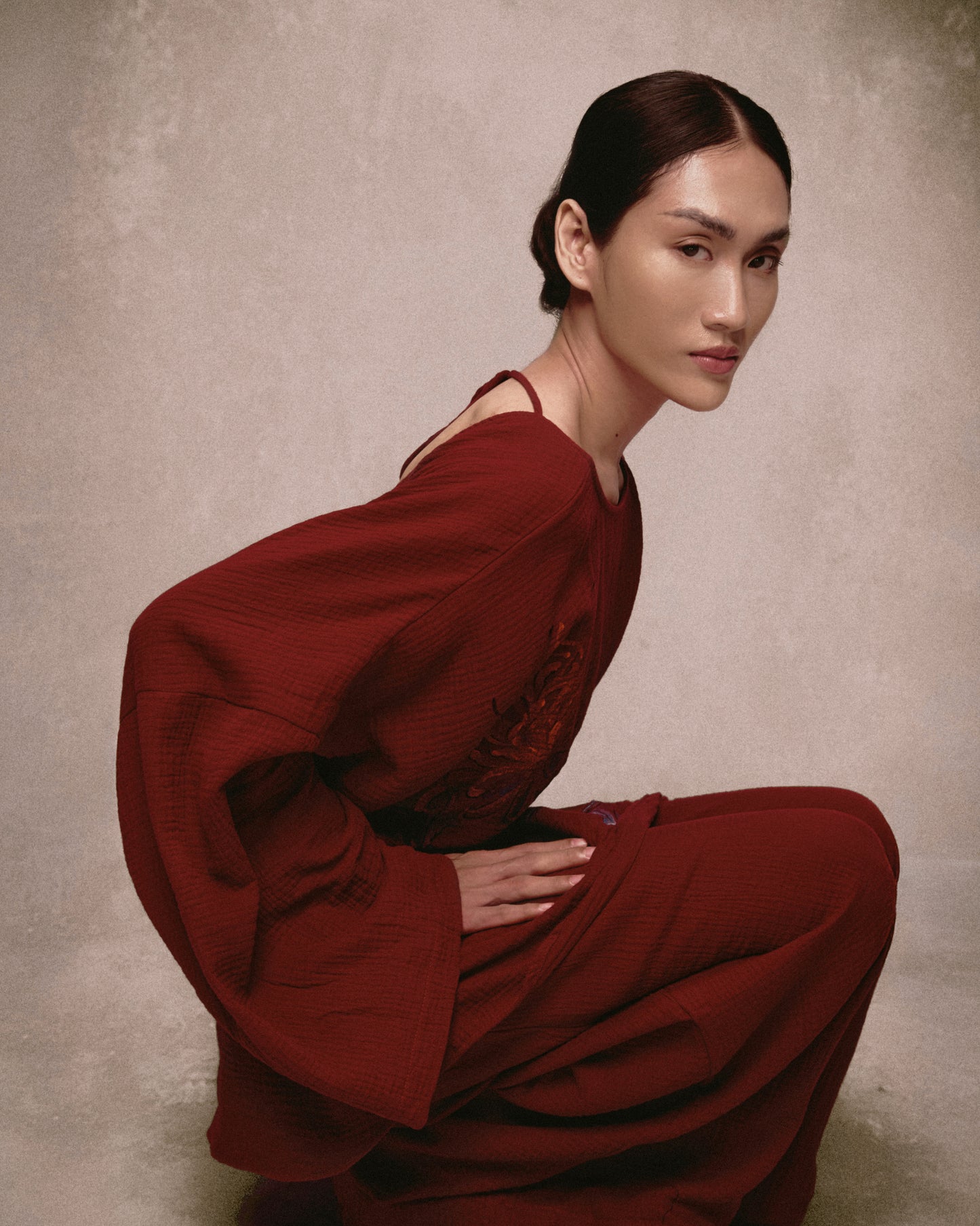 Nhiêu Lộc Muslin Palazzo Wide-leg Pants AN HERITAGE ASTOUD