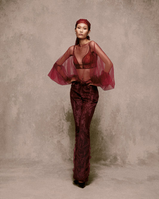 Chợ Lớn Denim Flared Pants AN HERITAGE ASTOUD