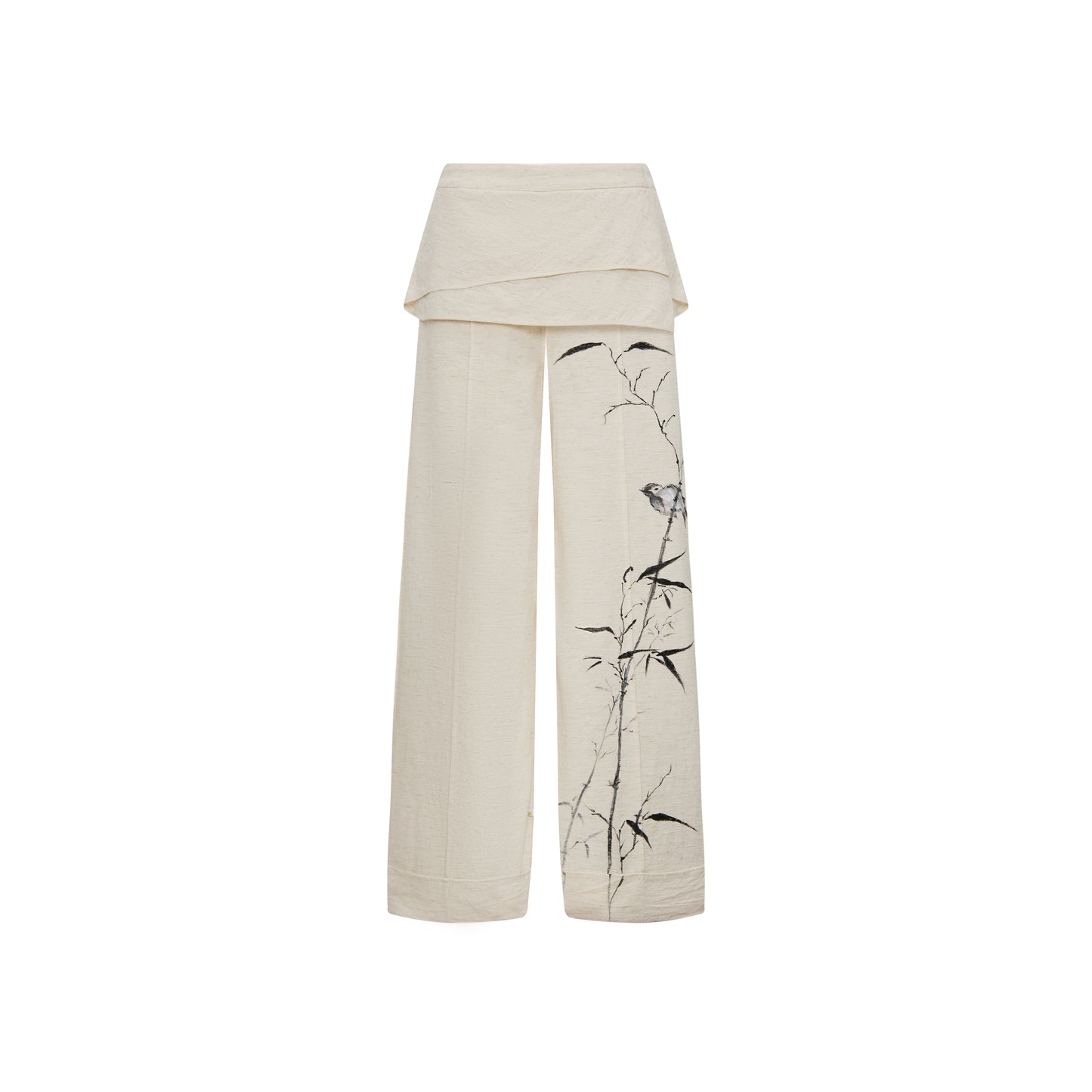 Đakao Linen Hand-Panted Straight-Leg Pants AN HERITAGE ASTOUD