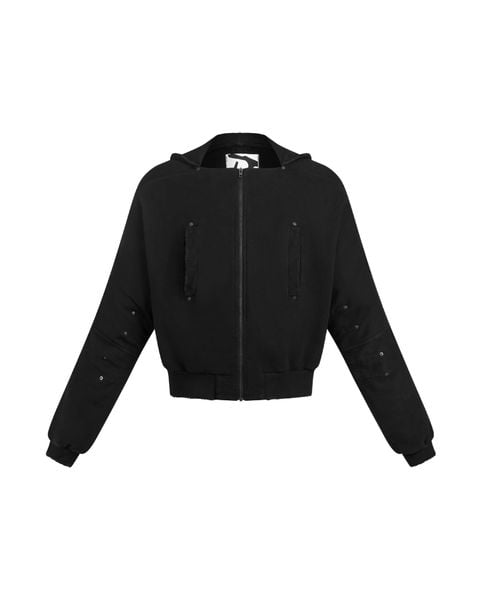 DIMOIR SLASHED CREW Zipper Hoodie Astoud