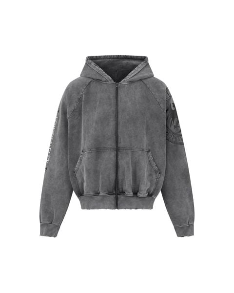 DIMOIR DRACO SEAL Washed Gray Hoodie