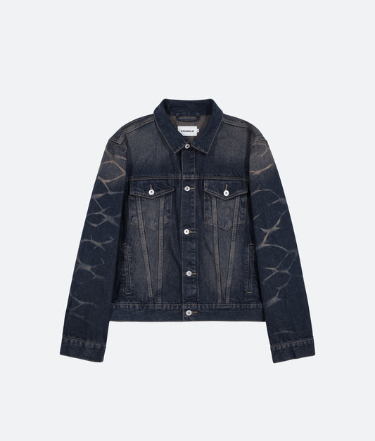 FRAGILE® Dark Blue Wash Denim Jacket