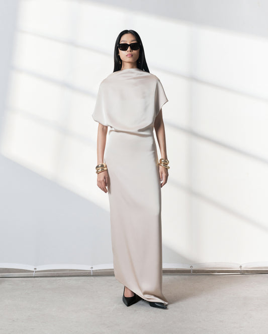 s25-womens-champagne-silk-dress fortythree astoud