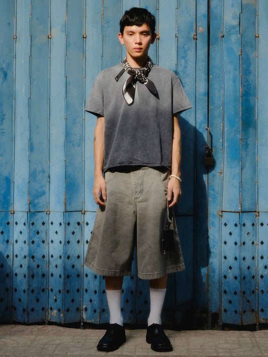 gray-buckle-shorts the idiot astoud