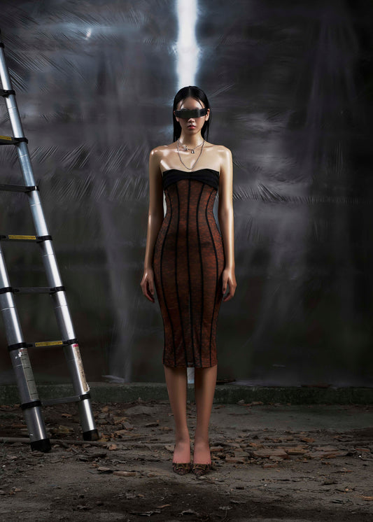 None Midi Mesh Dress Tatichu Astoud